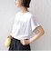 メルティ コットン プリント ロゴ ショート スリーブ Tシャツ