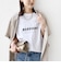 メルティ コットン プリント ロゴ ショート スリーブ Tシャツ