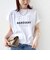 メルティ コットン プリント ロゴ ショート スリーブ Tシャツ