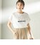 メルティ コットン プリント ロゴ ショート スリーブ Tシャツ