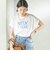 メルティ コットン プリント ロゴ ショート スリーブ Tシャツ