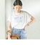メルティ コットン プリント ロゴ ショート スリーブ Tシャツ