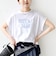 メルティ コットン プリント ロゴ ショート スリーブ Tシャツ