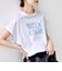 メルティ コットン プリント ロゴ ショート スリーブ Tシャツ