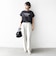 メルティ コットン プリント ロゴ ショート スリーブ Tシャツ