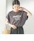 メルティ コットン プリント ロゴ ショート スリーブ Tシャツ