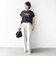 メルティ コットン プリント ロゴ ショート スリーブ Tシャツ