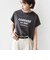 メルティ コットン プリント ロゴ ショート スリーブ Tシャツ