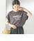 メルティ コットン プリント ロゴ ショート スリーブ Tシャツ