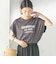 メルティ コットン プリント ロゴ ショート スリーブ Tシャツ
