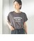 メルティ コットン プリント ロゴ ショート スリーブ Tシャツ