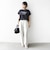 メルティ コットン プリント ロゴ ショート スリーブ Tシャツ