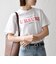TRICOMER:〈洗濯機可能〉フレンチ ロゴ プリント TEE