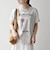 TRICOMER:〈洗濯機可能〉フレンチ ロゴ プリント TEE