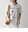 TRICOMER:〈洗濯機可能〉フレンチ ロゴ プリント TEE