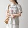 TRICOMER:〈洗濯機可能〉フレンチ ロゴ プリント TEE