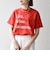 TRICOMER:〈洗濯機可能〉フレンチ ロゴ プリント TEE
