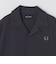【SHIPS別注】FRED PERRY: ワンポイント ロゴ ピケ オープンカラーシャツ