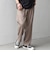 SHIPS any:〈UVカット〉FUTURE LINEN CANVAS リネンライク セミワイド パンツ◇