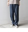 SHIPS any:〈UVカット〉FUTURE LINEN CANVAS リネンライク セミワイド パンツ◇