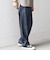 SHIPS any:〈UVカット〉FUTURE LINEN CANVAS リネンライク セミワイド パンツ◇
