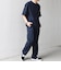 SHIPS any:〈UVカット〉FUTURE LINEN CANVAS リネンライク セミワイド パンツ◇