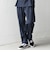 SHIPS any:〈UVカット〉FUTURE LINEN CANVAS リネンライク セミワイド パンツ◇