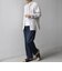 SHIPS any:〈UVカット〉FUTURE LINEN CANVAS リネンライク セミワイド パンツ◇