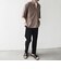 SHIPS any:〈UVカット〉FUTURE LINEN CANVAS リネンライク スキッパー プルオーバーシャツ◇