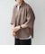 SHIPS any:〈UVカット〉FUTURE LINEN CANVAS リネンライク スキッパー プルオーバーシャツ◇
