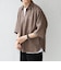 SHIPS any:〈UVカット〉FUTURE LINEN CANVAS リネンライク スキッパー プルオーバーシャツ◇