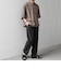 SHIPS any:〈UVカット〉FUTURE LINEN CANVAS リネンライク スキッパー プルオーバーシャツ◇
