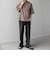 SHIPS any:〈UVカット〉FUTURE LINEN CANVAS リネンライク スキッパー プルオーバーシャツ◇