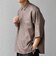 SHIPS any:〈UVカット〉FUTURE LINEN CANVAS リネンライク スキッパー プルオーバーシャツ◇