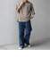 SHIPS any:〈UVカット〉FUTURE LINEN CANVAS リネンライク スキッパー プルオーバーシャツ◇