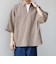SHIPS any:〈UVカット〉FUTURE LINEN CANVAS リネンライク スキッパー プルオーバーシャツ◇