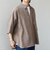 SHIPS any:〈UVカット〉FUTURE LINEN CANVAS リネンライク スキッパー プルオーバーシャツ◇