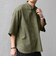 SHIPS any:〈UVカット〉FUTURE LINEN CANVAS リネンライク スキッパー プルオーバーシャツ◇