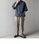 SHIPS any:〈UVカット〉FUTURE LINEN CANVAS リネンライク スキッパー プルオーバーシャツ◇