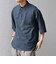 SHIPS any:〈UVカット〉FUTURE LINEN CANVAS リネンライク スキッパー プルオーバーシャツ◇