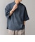 SHIPS any:〈UVカット〉FUTURE LINEN CANVAS リネンライク スキッパー プルオーバーシャツ◇
