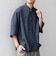 SHIPS any:〈UVカット〉FUTURE LINEN CANVAS リネンライク スキッパー プルオーバーシャツ◇