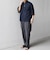 SHIPS any:〈UVカット〉FUTURE LINEN CANVAS リネンライク スキッパー プルオーバーシャツ◇