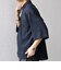 SHIPS any:〈UVカット〉FUTURE LINEN CANVAS リネンライク スキッパー プルオーバーシャツ◇