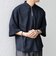 SHIPS any:〈UVカット〉FUTURE LINEN CANVAS リネンライク スキッパー プルオーバーシャツ◇