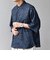 SHIPS any:〈UVカット〉FUTURE LINEN CANVAS リネンライク スキッパー プルオーバーシャツ◇