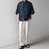 SHIPS any:〈UVカット〉FUTURE LINEN CANVAS リネンライク スキッパー プルオーバーシャツ◇
