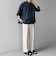 SHIPS any:〈UVカット〉FUTURE LINEN CANVAS リネンライク スキッパー プルオーバーシャツ◇