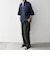 SHIPS any:〈UVカット〉FUTURE LINEN CANVAS リネンライク スキッパー プルオーバーシャツ◇