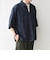 SHIPS any:〈UVカット〉FUTURE LINEN CANVAS リネンライク スキッパー プルオーバーシャツ◇